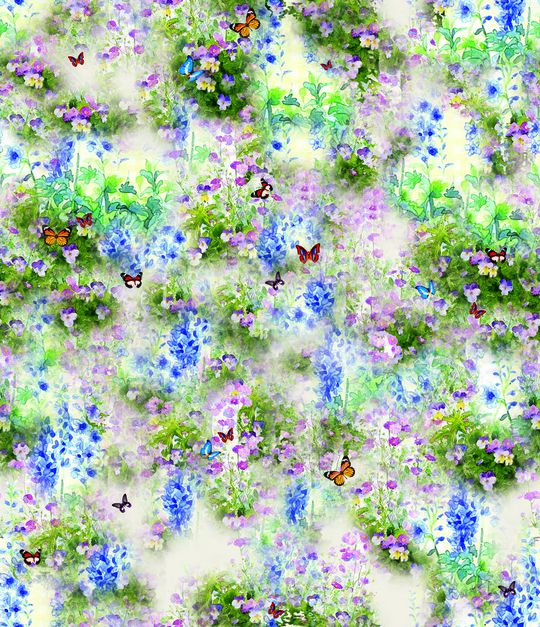 蝴蝶印花华亿平台图片