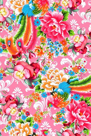 中国风印花华亿平台图片