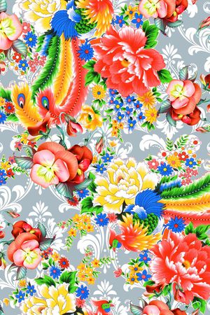 中国风印花华亿平台图片