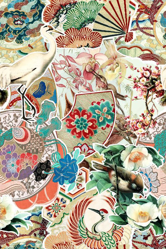 中国风印花华亿平台图片