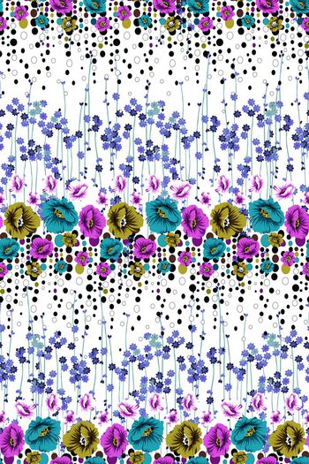 462251-清新小花藤蔓个性华伦天奴同款花卉