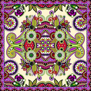 方巾-手绘印花华亿平台图片