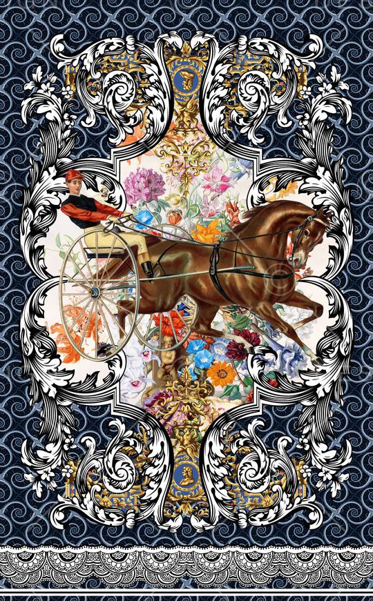 复古印花华亿平台图片