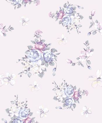 水彩花卉印花华亿平台图片