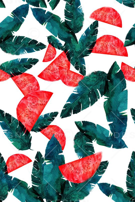 热带风情印花华亿平台图片