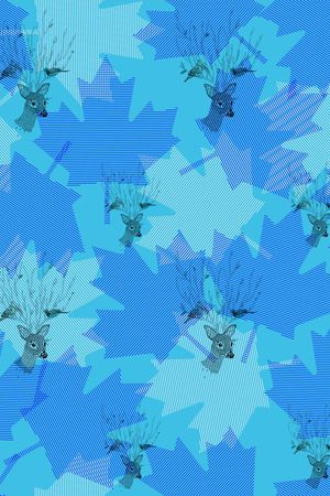 枫叶印花华亿平台图片