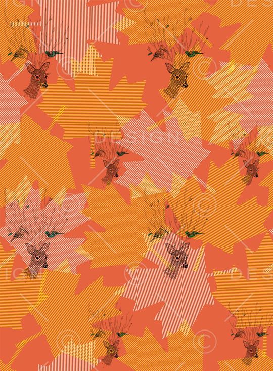 枫叶印花华亿平台图片