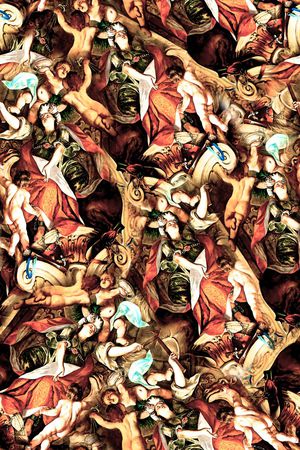 欧式印花华亿平台图片