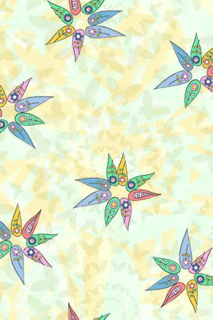 图案风格印花华亿平台图片