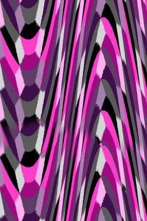 几何图形印花华亿平台图片