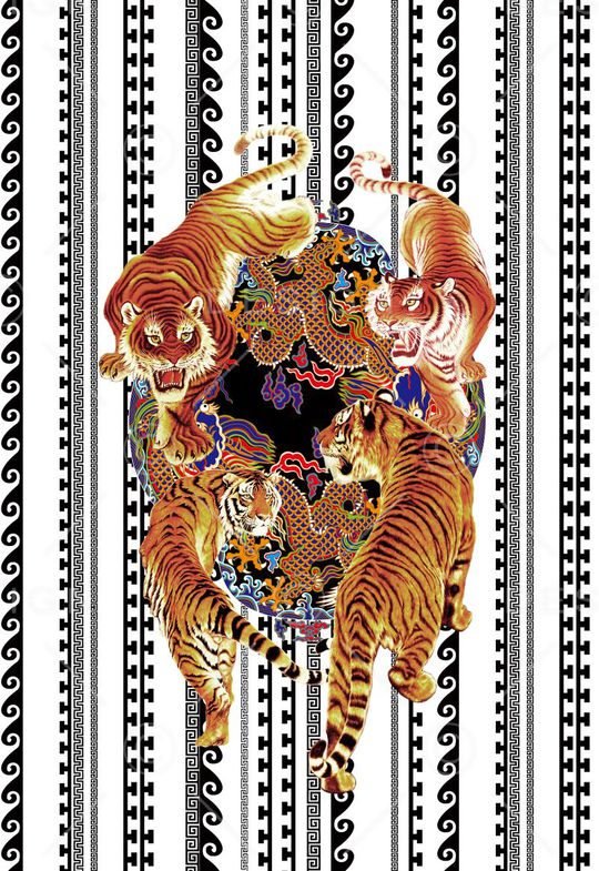 潮流时尚印花华亿平台图片