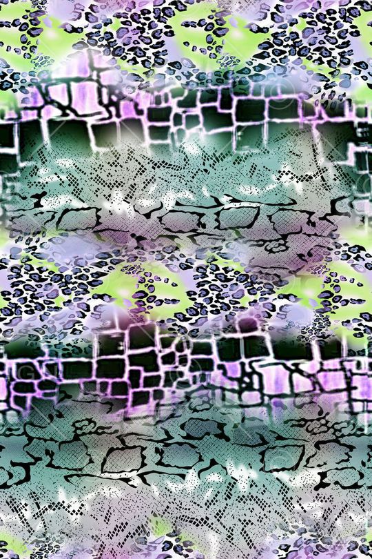 动物纹印花华亿平台图片