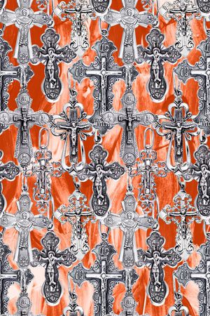 现代风印花华亿平台图片