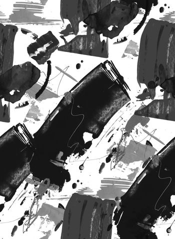 462542-抽象手绘笔触大胆色彩