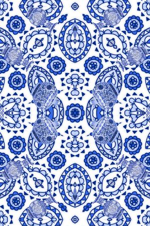 靛蓝印花华亿平台图片