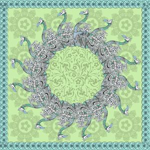 传统纹样印花华亿平台图片