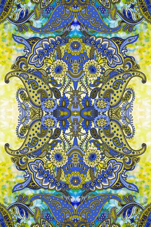 佩斯利印花华亿平台图片