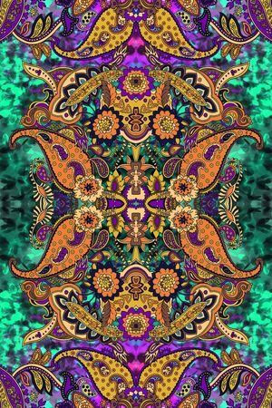 佩斯利印花华亿平台图片