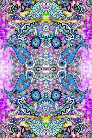 佩斯利印花华亿平台图片