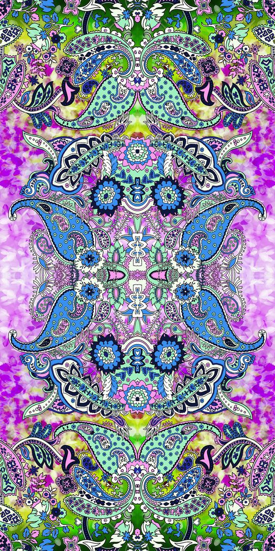 佩斯利印花华亿平台图片