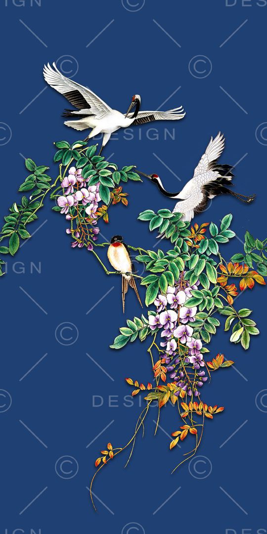 中国风印花华亿平台图片