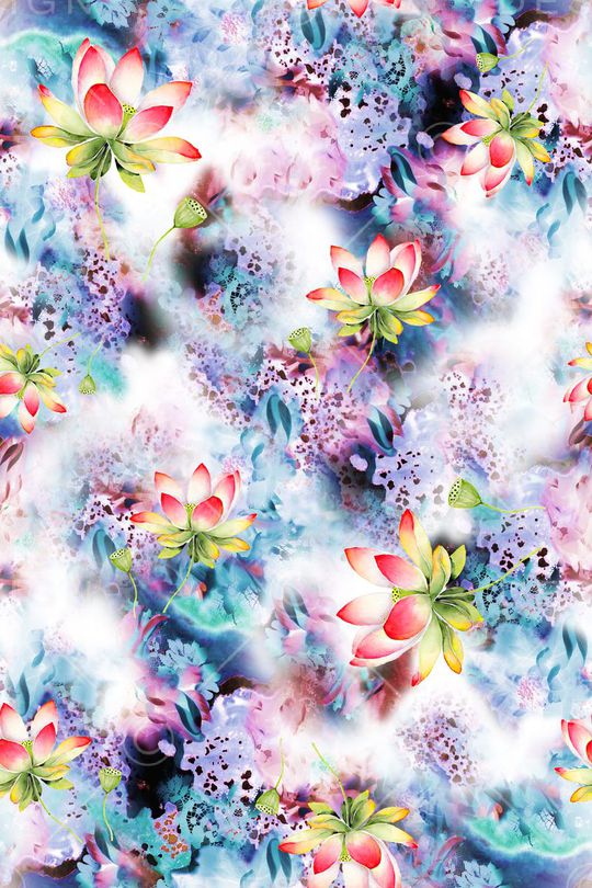 手绘印花华亿平台图片