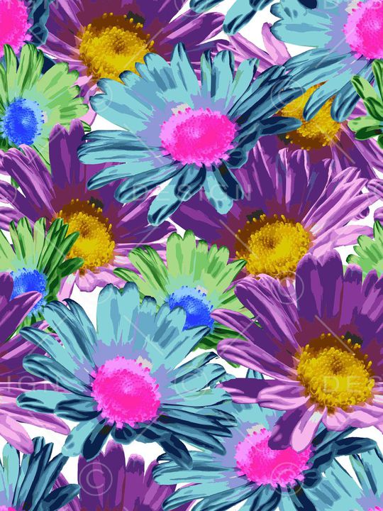 自然写意印花华亿平台图片