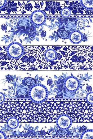 中国风印花华亿平台图片