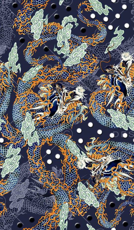 中国风印花华亿平台图片