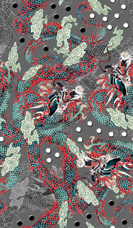 中国风印花华亿平台图片