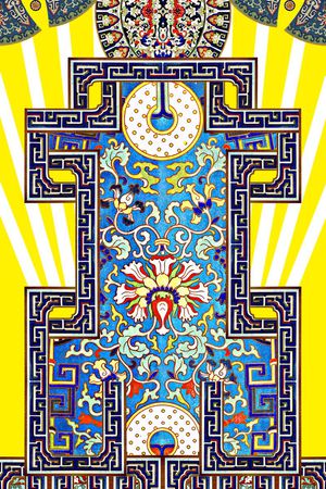 中国风印花华亿平台图片