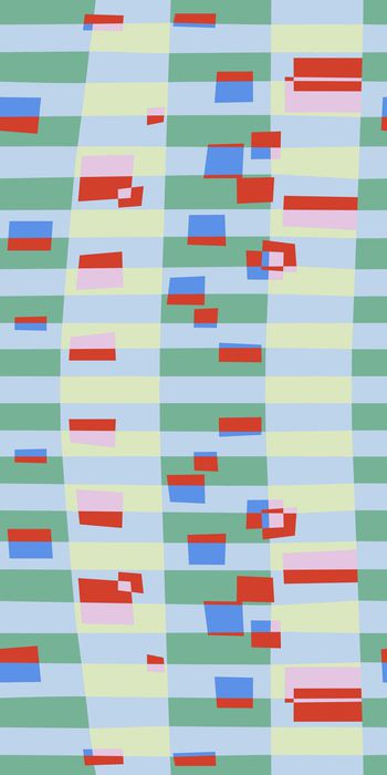 462769-时尚错位条纹色块印花华亿平台