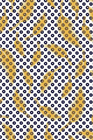 羽毛印花华亿平台图片