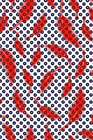 羽毛印花华亿平台图片