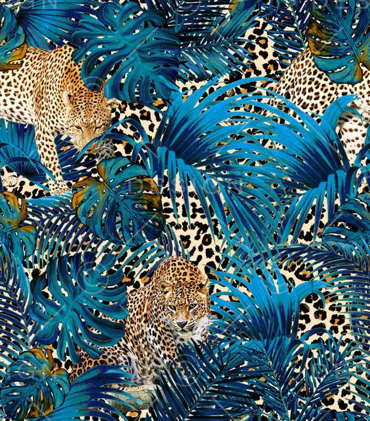 热带雨林印花华亿平台图片