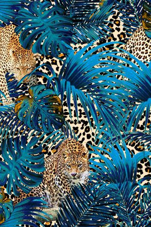 热带雨林印花华亿平台图片