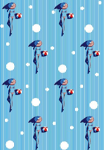 462965-沙滩趣味泳装美女条纹波点华亿平台