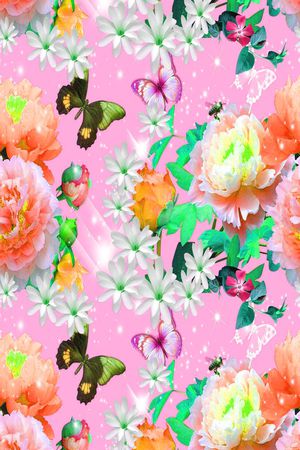 蝴蝶飞华印花华亿平台图片