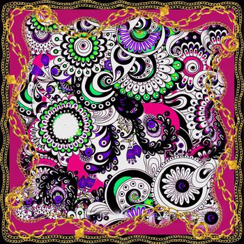 抽象印花华亿平台图片