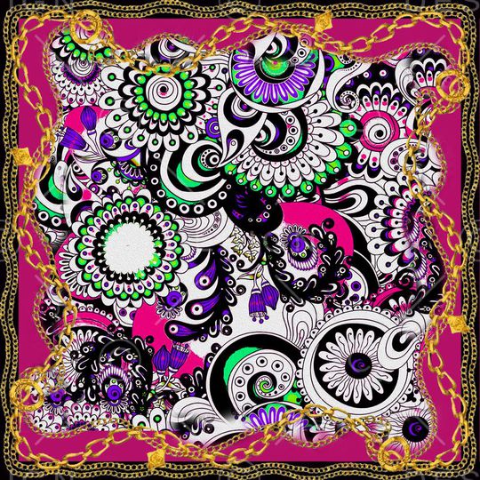 抽象印花华亿平台图片