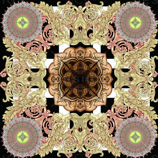 欧式印花华亿平台图片