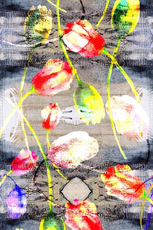 抽象印花华亿平台图片