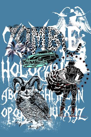 黑白印花华亿平台图片