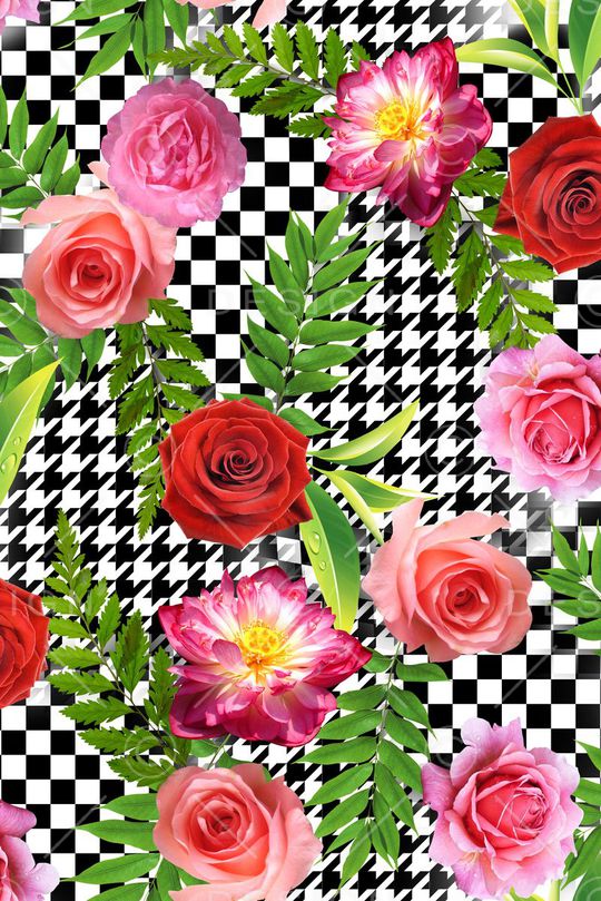 千鸟格印花华亿平台图片