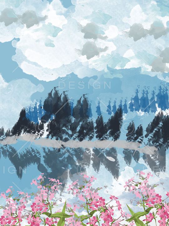 自然印花华亿平台图片