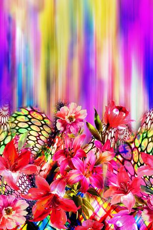 抽象印花华亿平台图片