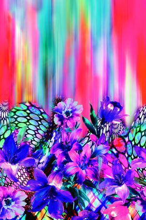 抽象印花华亿平台图片