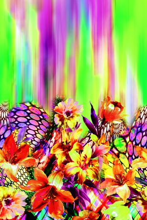 抽象印花华亿平台图片