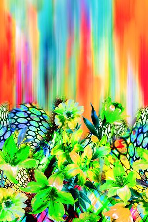 抽象印花华亿平台图片