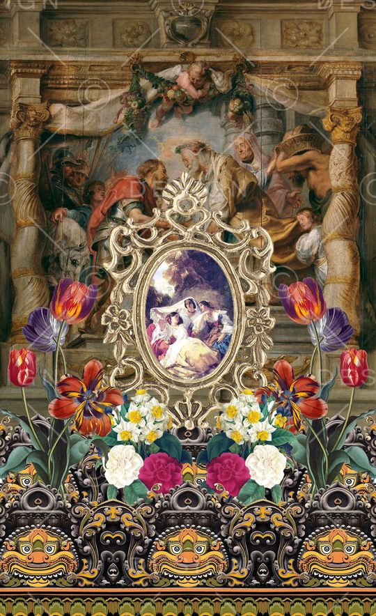 时尚大牌印花华亿平台图片